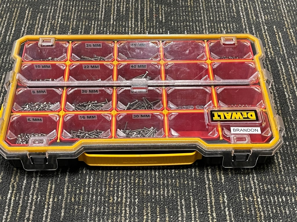 DEWALT 20-Rums Organiseringsbokse til Smådele