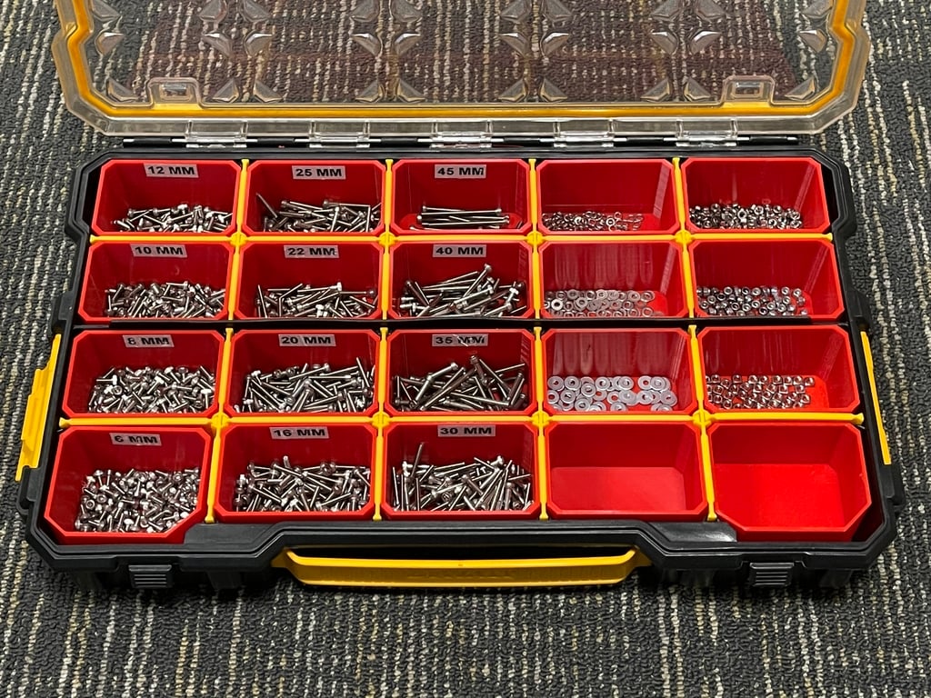 DEWALT 20-Rums Organiseringsbokse til Smådele