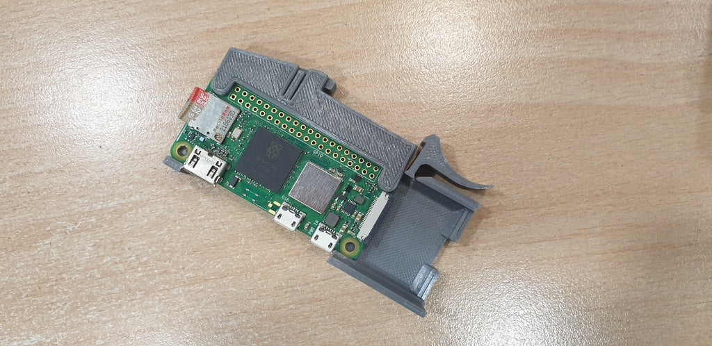 DIN Skinnemontering til Raspberry Pi Zero/Zero 2