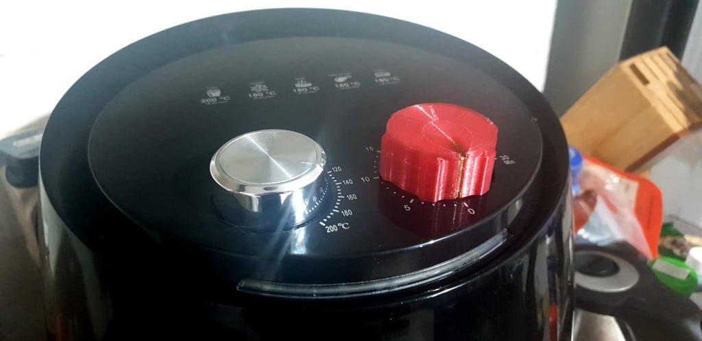 Russell Taylors Airfryer AF-34 Erstatningsknap med Rillede Greb