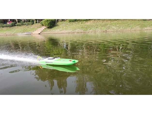 Højtydende RC Catamaran Racerbåd