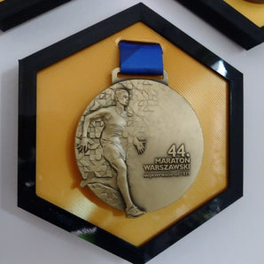 2 Farve Hexagonal Medalje ophæng