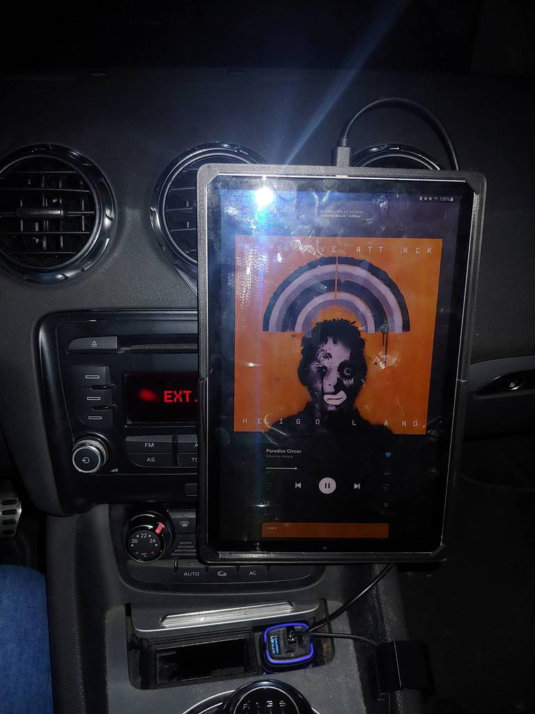 Tablet holder til Audi TT Mk2 (8J) - Kompatibel med Samsung Galaxy S6