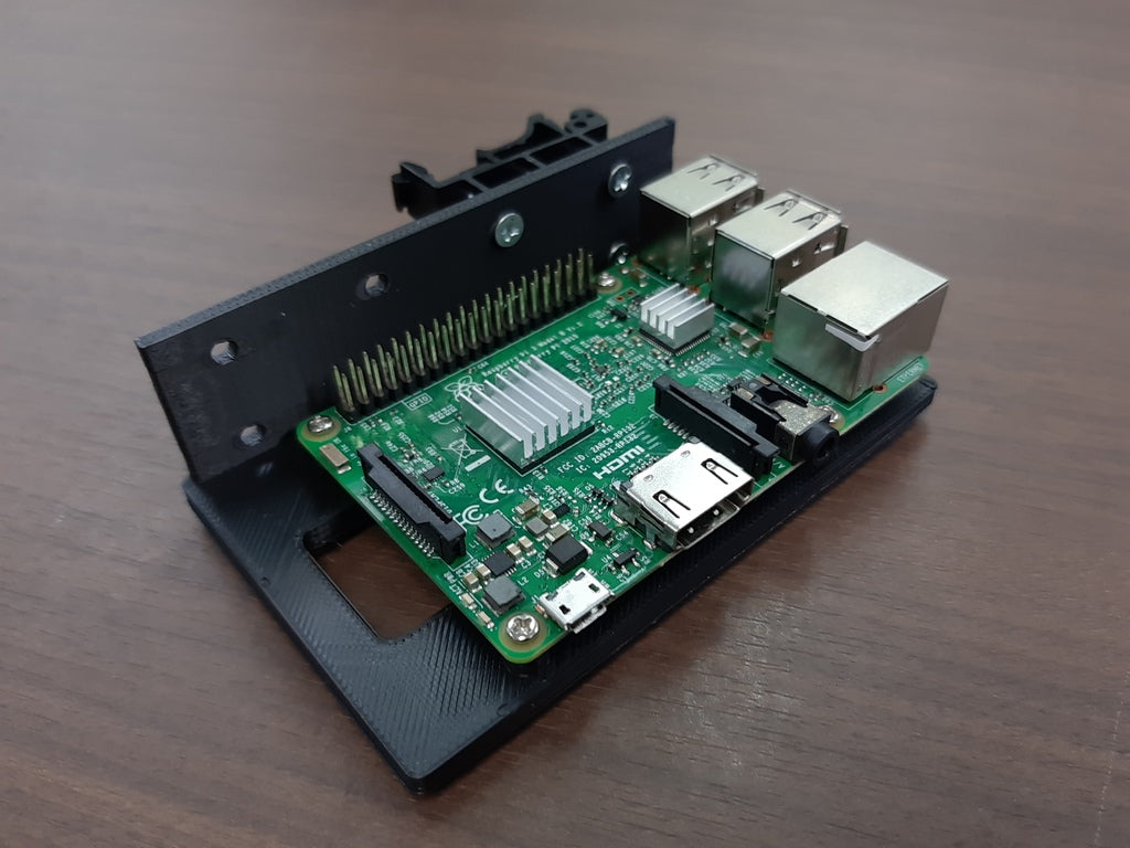 DIN-skinnebeslag til Raspberry Pi