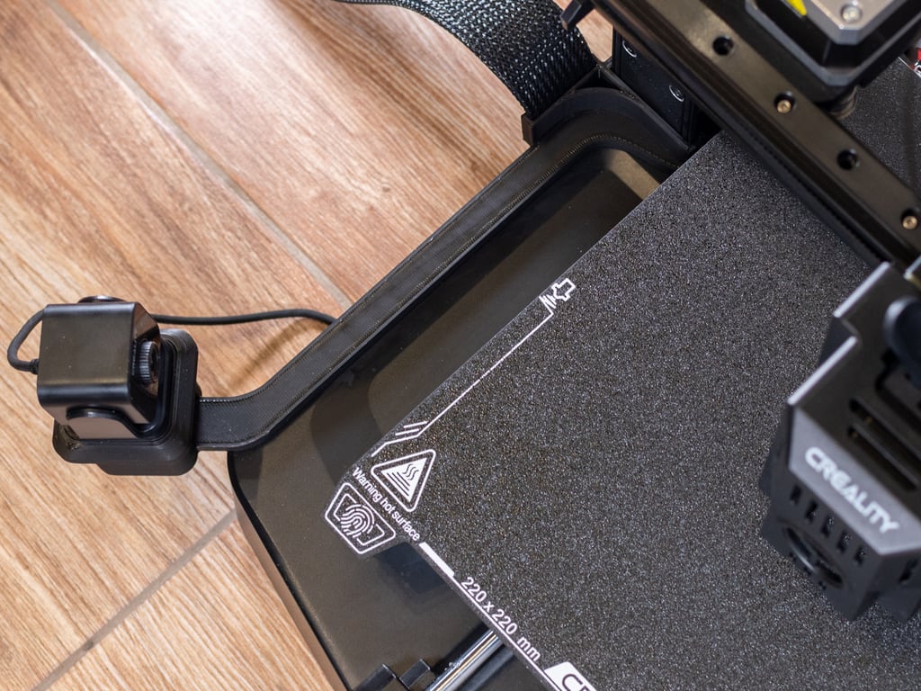 Venstre Monteringsbeslag til Nebula Kamera med Kabelstyring for Ender 3 V3 KE
