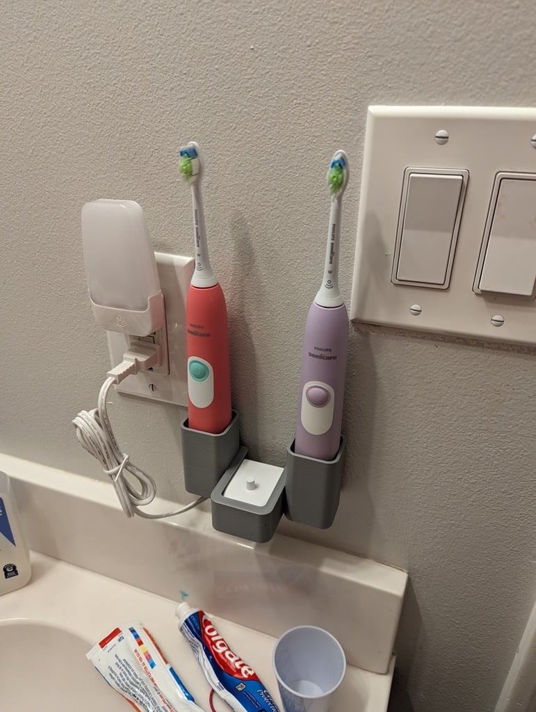 Philips Sonicare Holder til To Tandbørster og Oplader