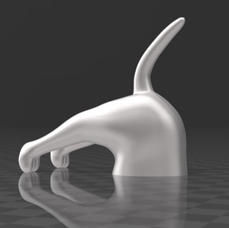 Hunde Snoreholder - Vægmonteret Krog i Sjovt Dog Butt Design