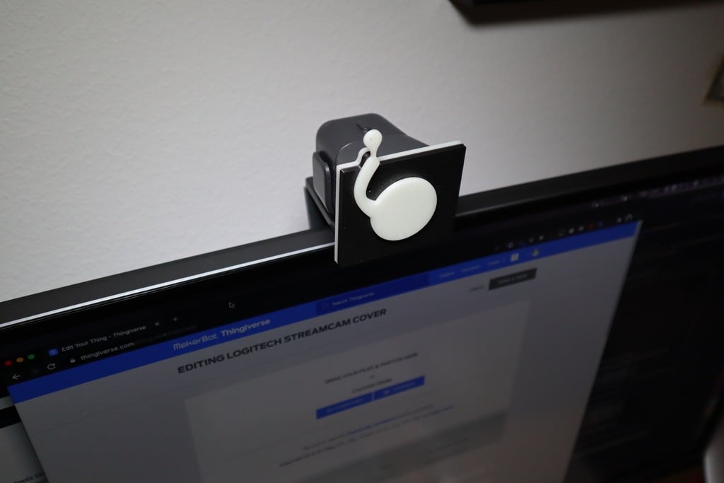 Webcam Cover med Drejeligt Låg til Logitech StreamCam
