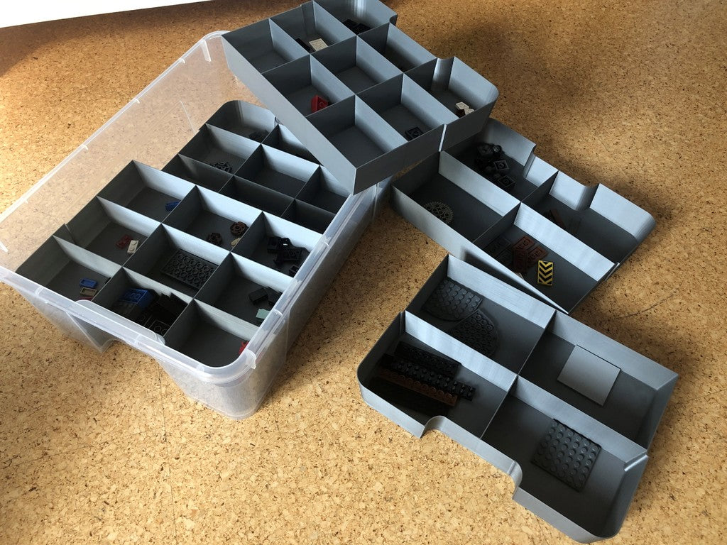 Tilpassede indsatsdele til IKEA Samla kasser (5, 11 og 22 liter)