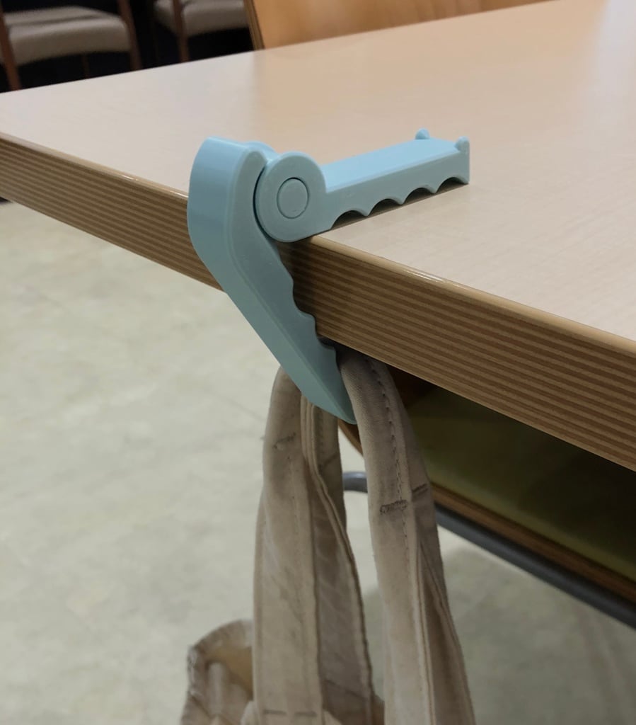 Bærbar Krokodille Bordkrog til Tasker
