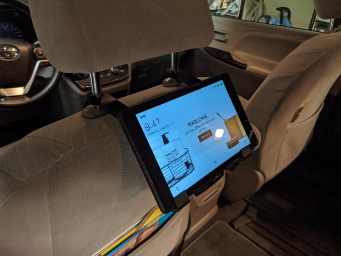 Enkel Tablet Bilholder uden hardware (Passer til Kindle Fire og andre tablets)