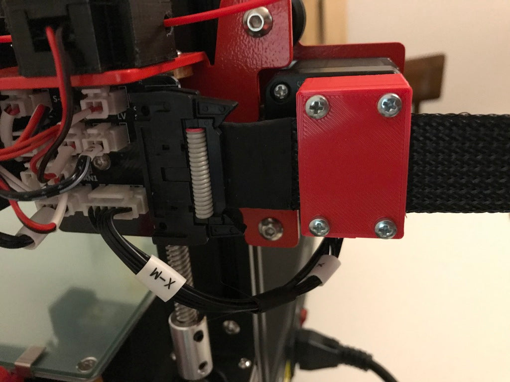 Anet ET4 X-Gantry Kabelholder: Stabiliserer Datakabel