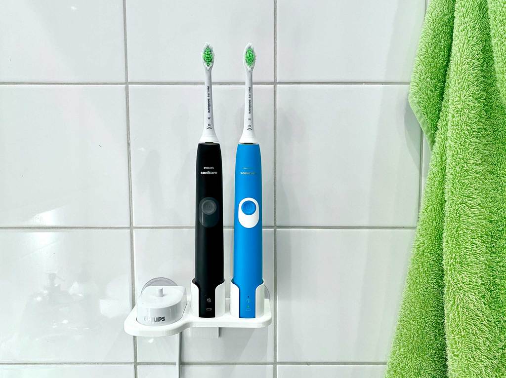 Philips Sonicare Tandbørsteholder til 2 Tandbørster og Oplader