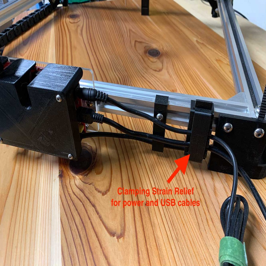 Brock 2020 Kabelholder med klemme til 30x40 Laser Engraver CNC
