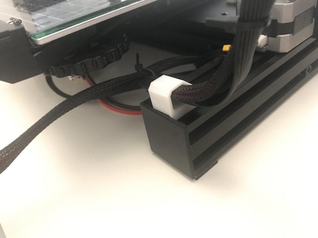Kabelklips til Ekstruder (Ender 3) - Effektiv Kabelstyring til 4040/4020 Profiler