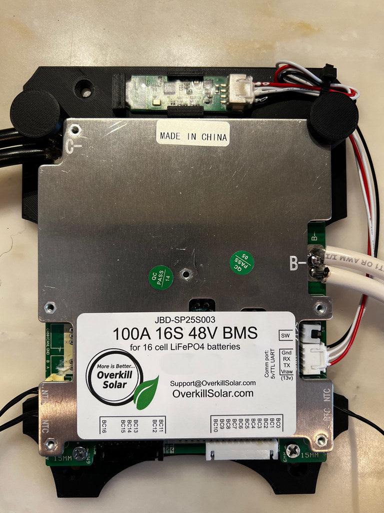 Overkill Solar / JBD 48V 16S LifePo4 BMS Monteringsbeslag