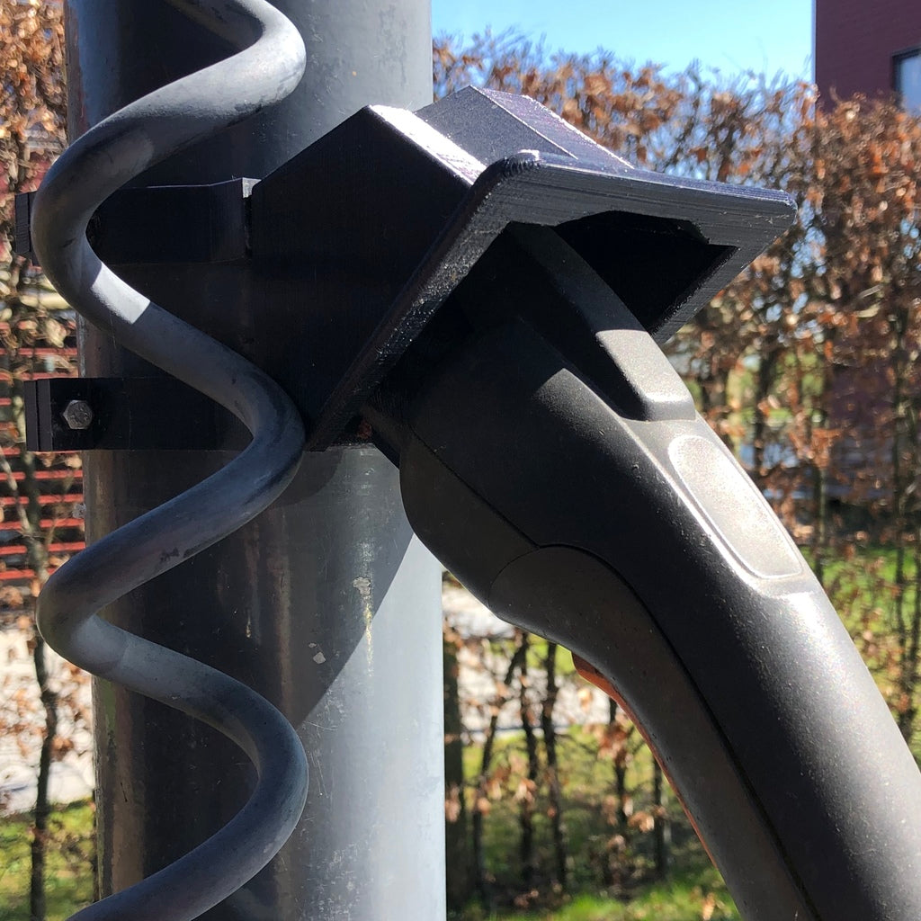 Mennekes Type 1 Ladekabelholder til 110mm Pælmontering