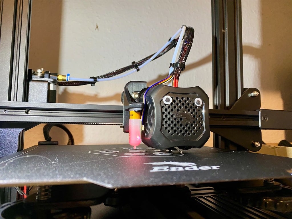 Ender 3 V2 Kabelklip til Hotend