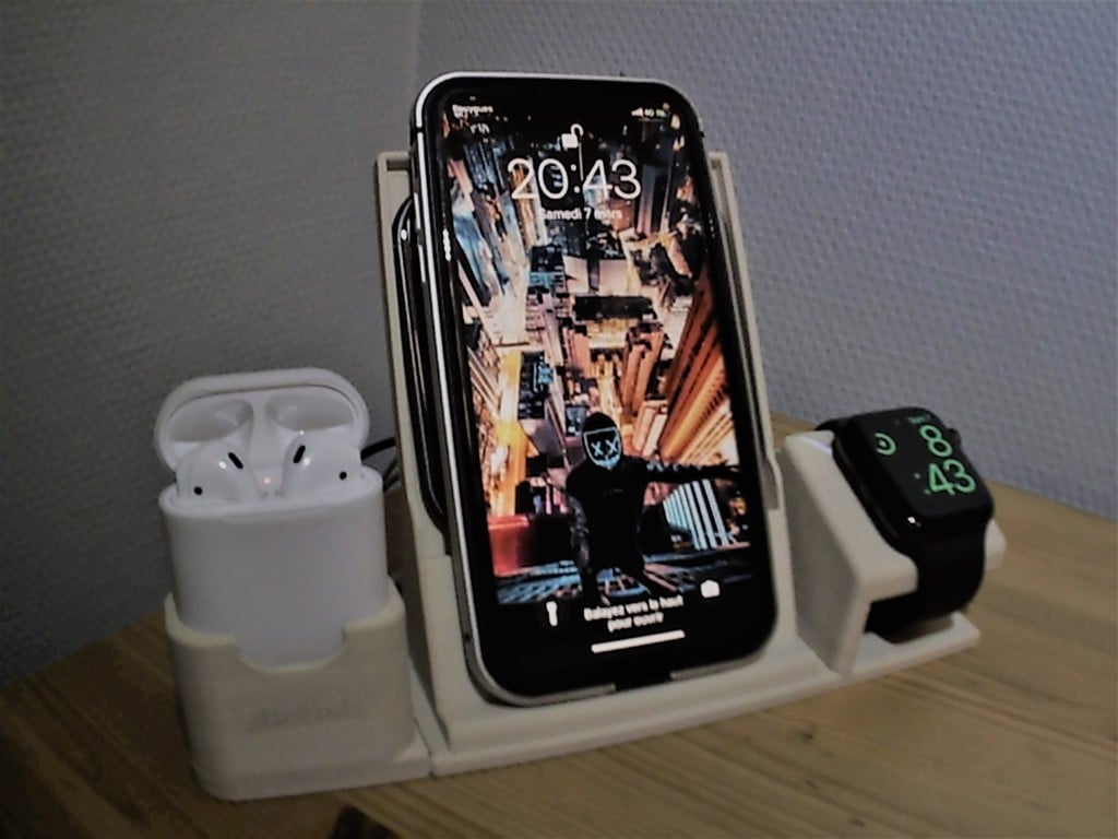 All-in-One Apple Watch, iPhone og AirPods Ladestativ
