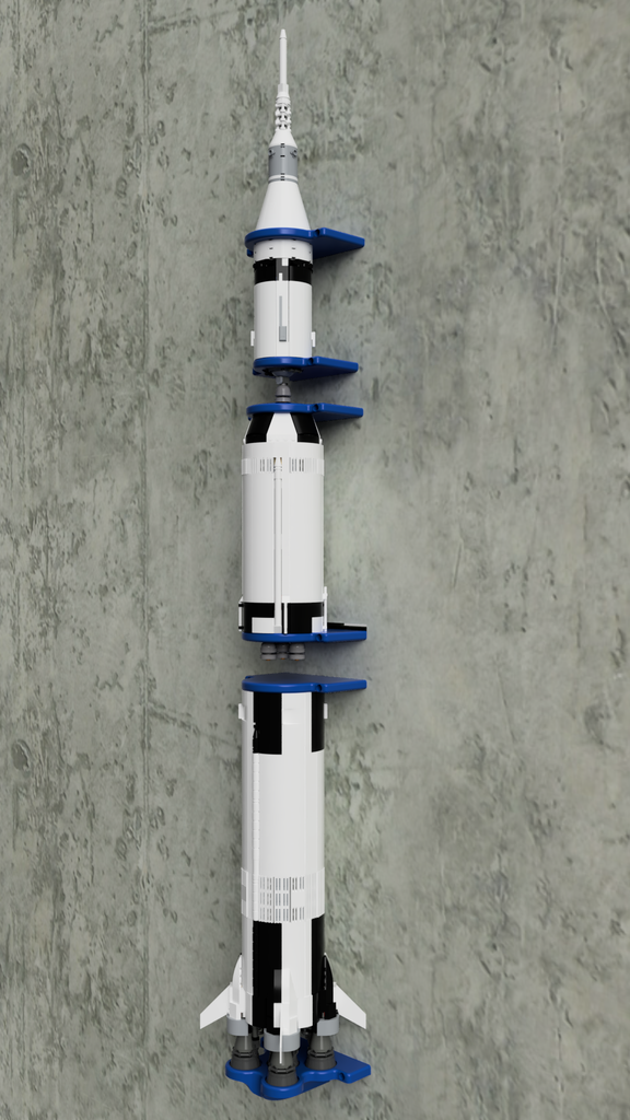 Vægmontering til Lego Saturn V