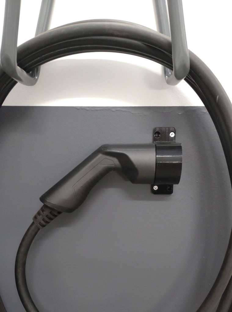 Holder til EV ladekabel type 2