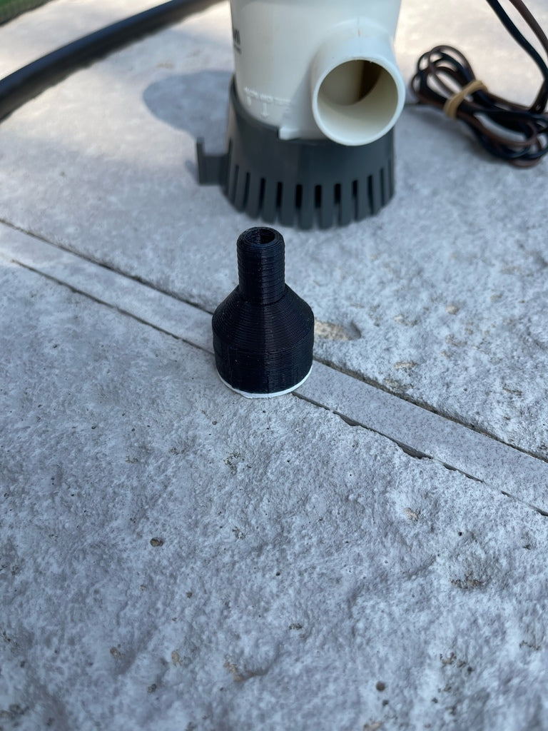Adapter til Lænsepumpe med 1/2" Drypslange og NPT Gevind