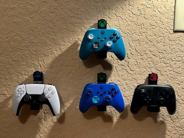Vægmonteret Controllerholder til Xbox, PlayStation og Nintendo Switch