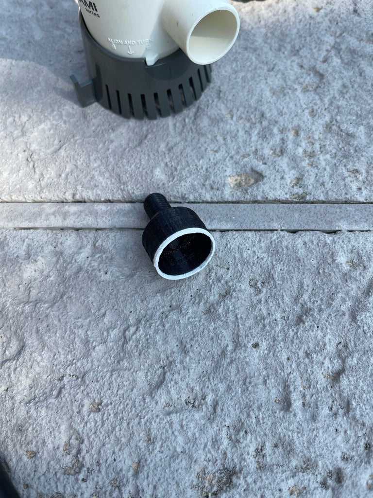 Adapter til Lænsepumpe med 1/2" Drypslange og NPT Gevind
