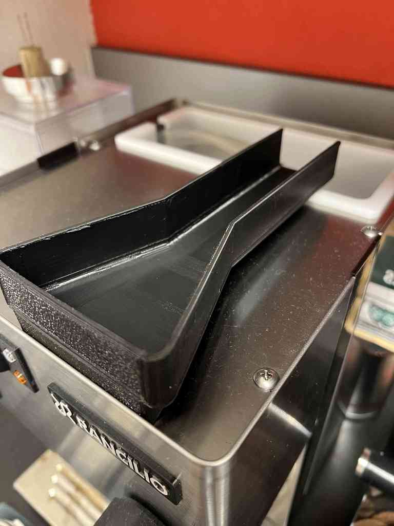 Forlænget Espresso Chute til Rancilio Silvia – Optimeret Flow (190x38mm)