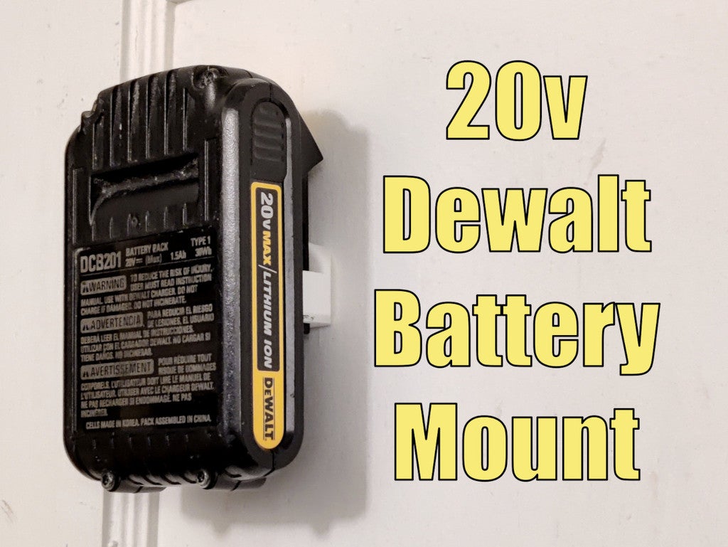 Vægmontering til Dewalt 20V Lithium Ion Batteri