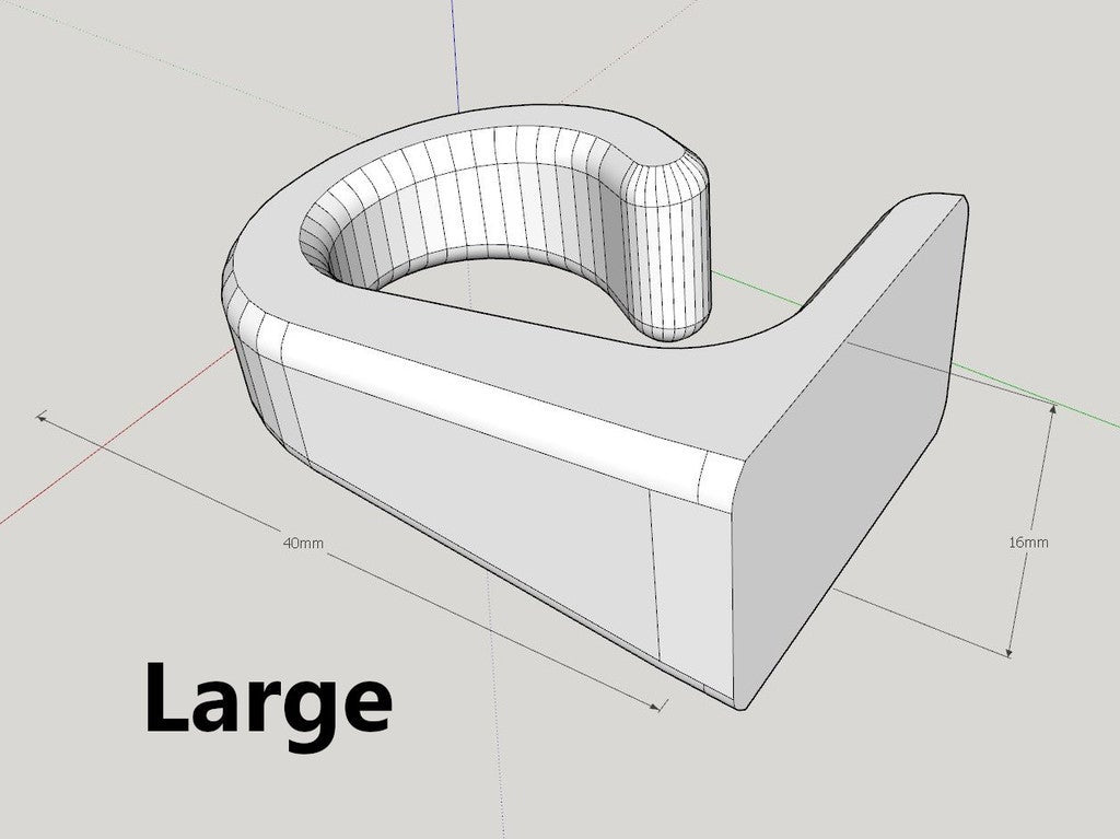 Kabelkrog / Utility Hanger - Monteres på Væg eller Under Skrivebord