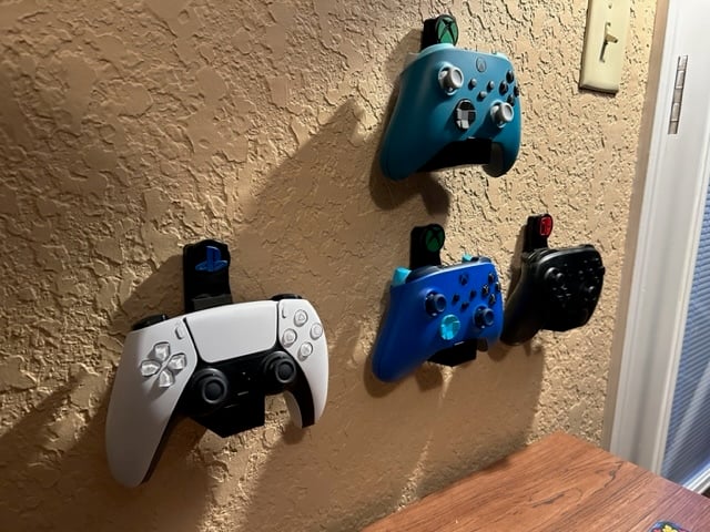 Vægmonteret Controllerholder til Xbox, PlayStation og Nintendo Switch