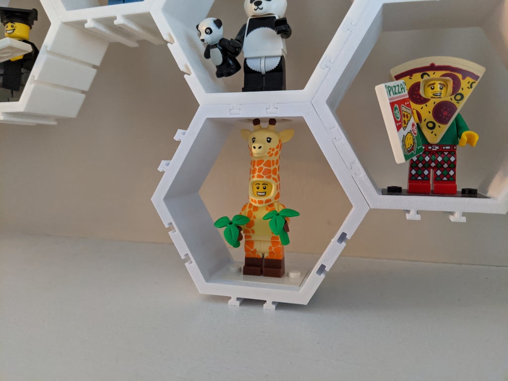 Hexagon Minifigure Udstillingssystem