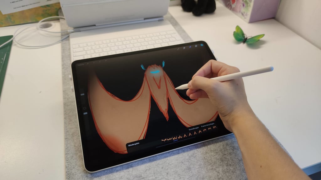 Tegnestativ til iPad Pro 2021 (12.9 tommer) med Apple Pencil-støtte