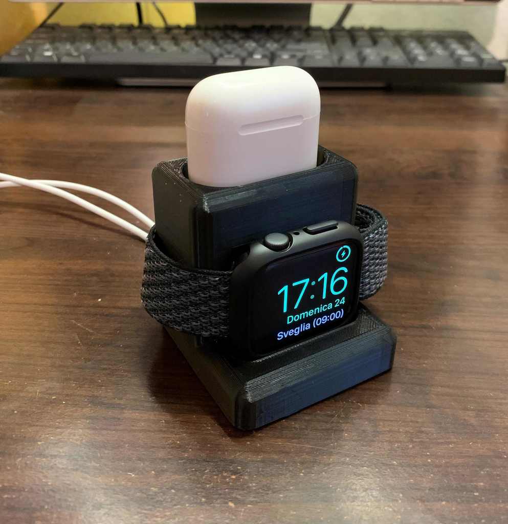 Opladningsdock til Apple Watch SE/6 og AirPods 1/2