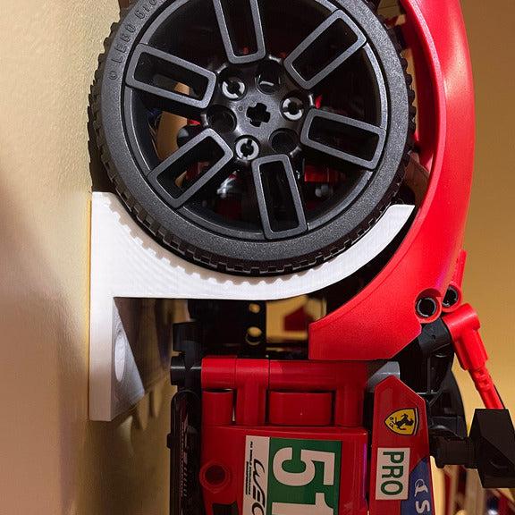 Vægmontering til Lego Porsche 911 RSR #42096 & Ferrari 488 GTE #42125