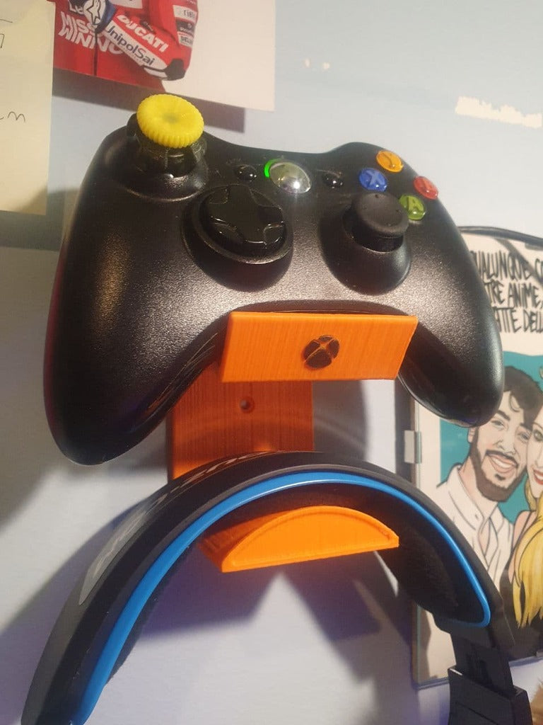 Vægmonteret Holder til Xbox Controller og Headset