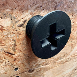 Unik Vægkrog med Industrielt Skruehoved Design