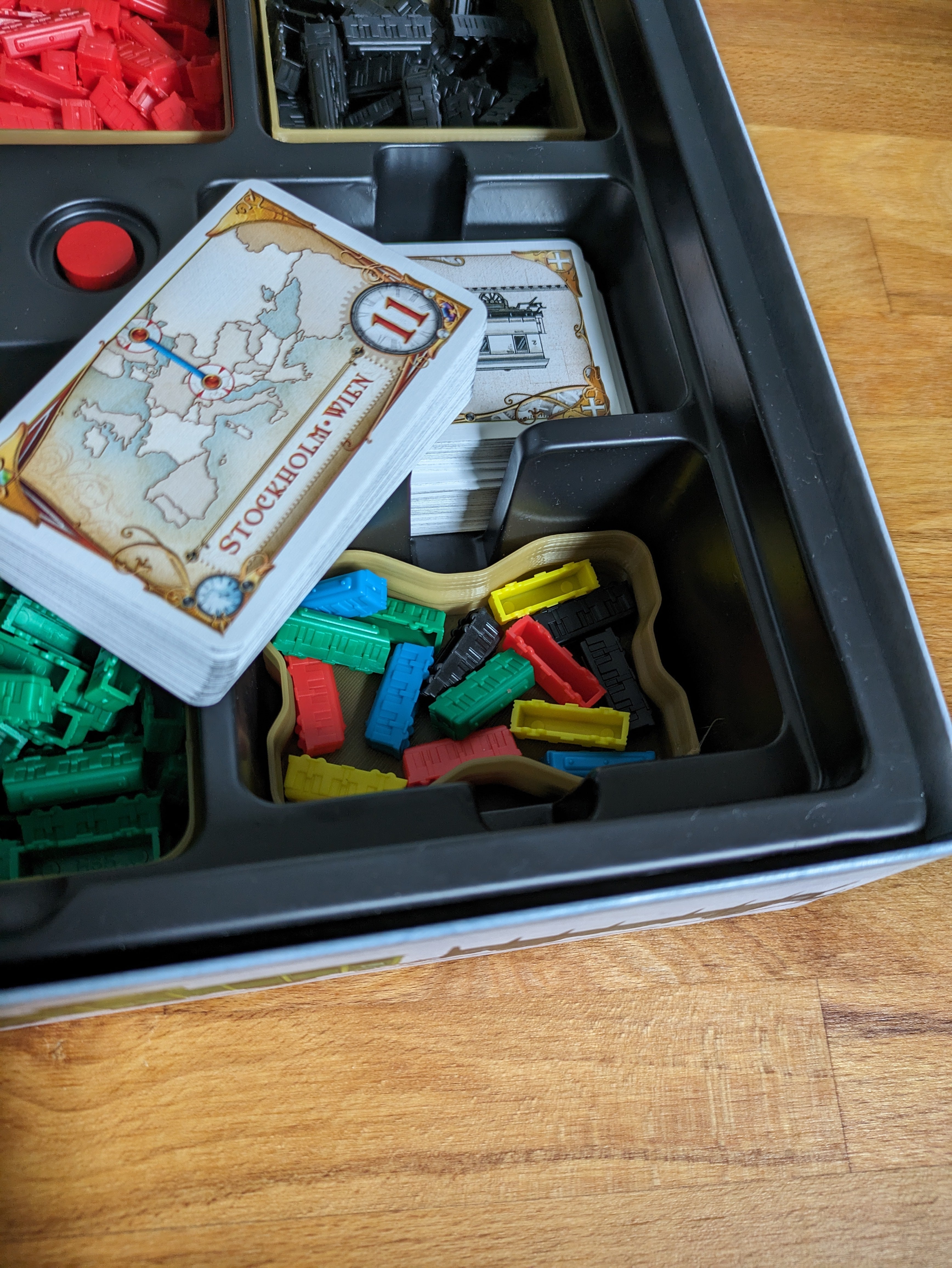Ticket To Ride / Zug um Zug Europe Kortorganiser
