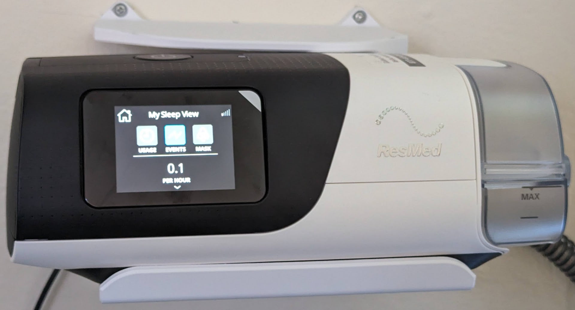 Vægmontering til ResMed AirSense 11 CPAP-maskine