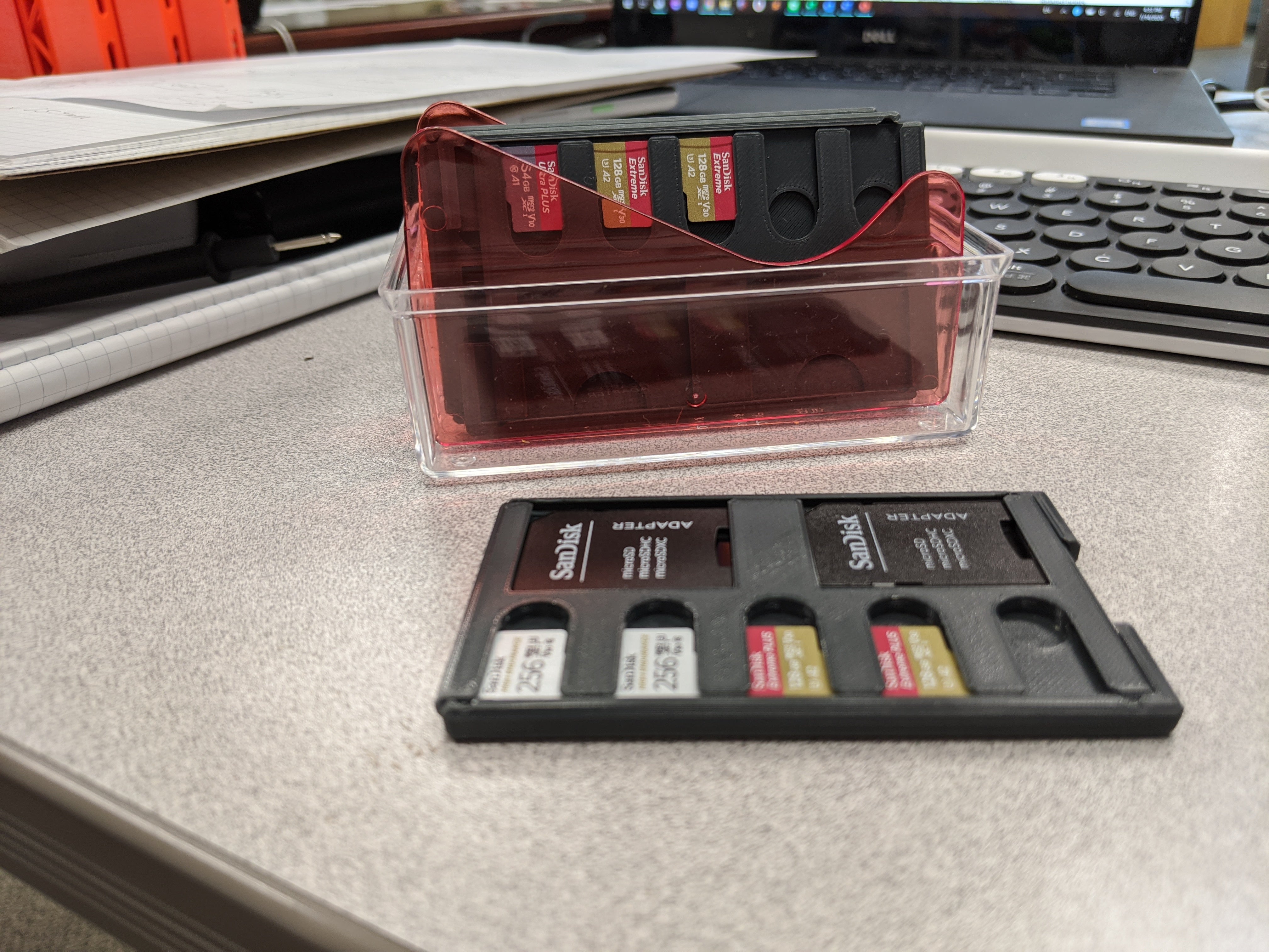SD/MicroSD kort etui i kreditkort størrelse