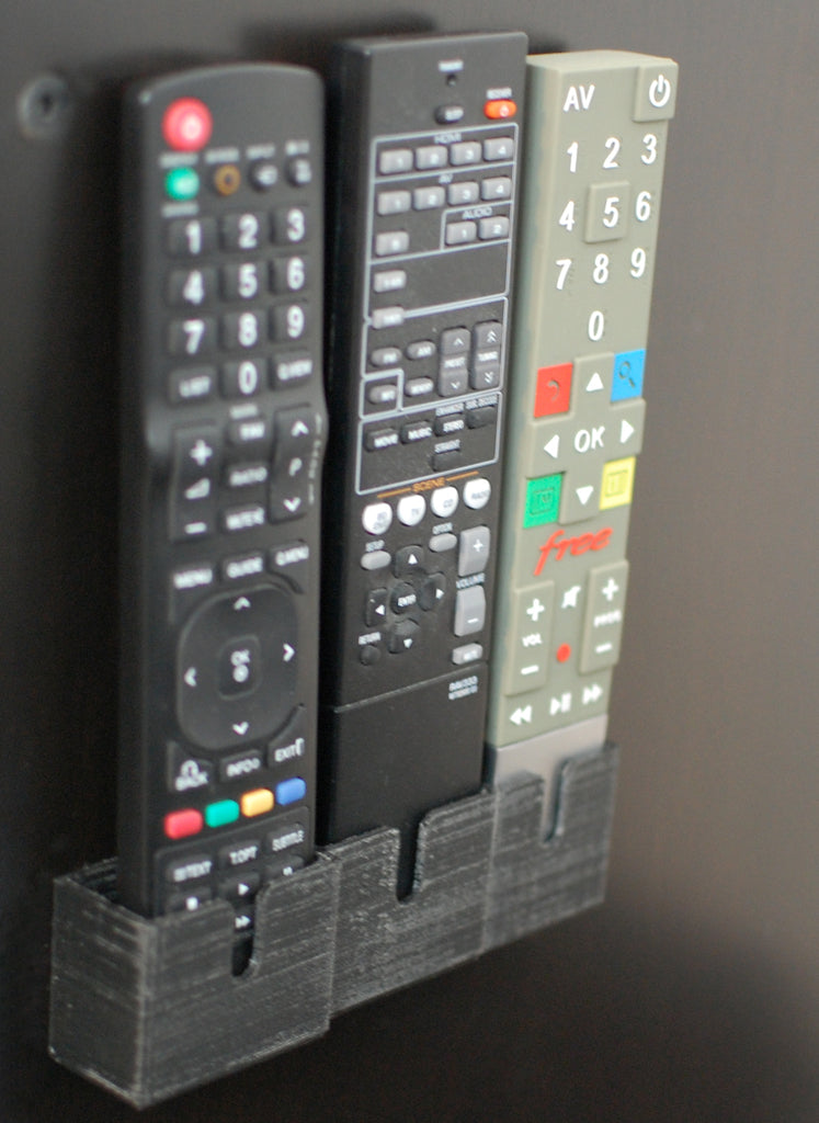 Organiseret Fjernbetjeningsholder til Freebox, LG og Yamaha