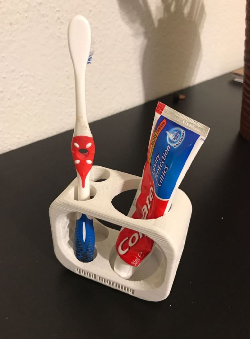 Tandbørste og Tandpasta Holder til To Tandbørster