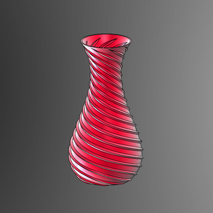 Octospiral Vase