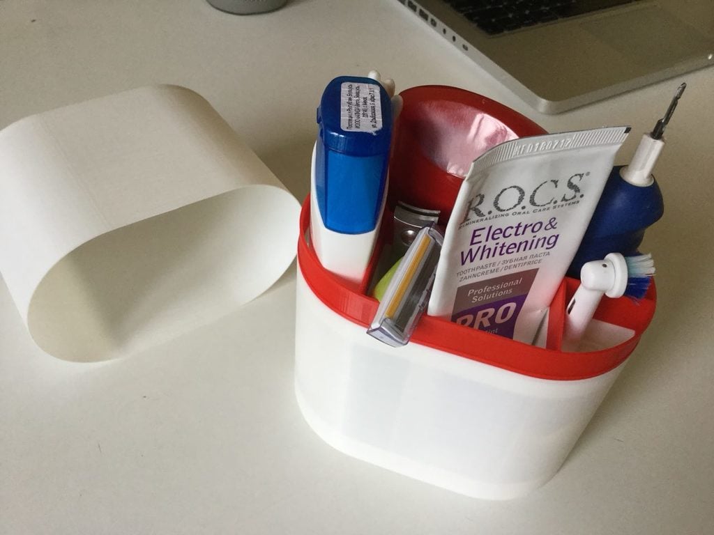 Rejse badeværelses kasse til tandbørste, tandpasta, shampoo og mere