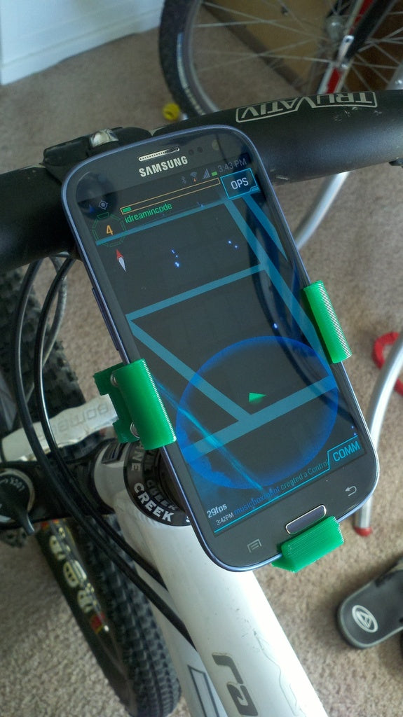 Galaxy S3 cykelholder til 1.25inch (32mm) styr