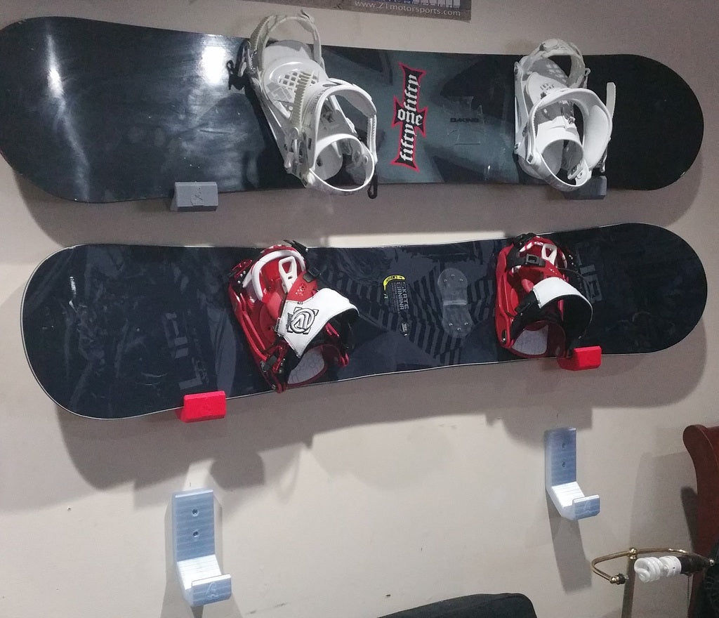 Vægbeslag til snowboard