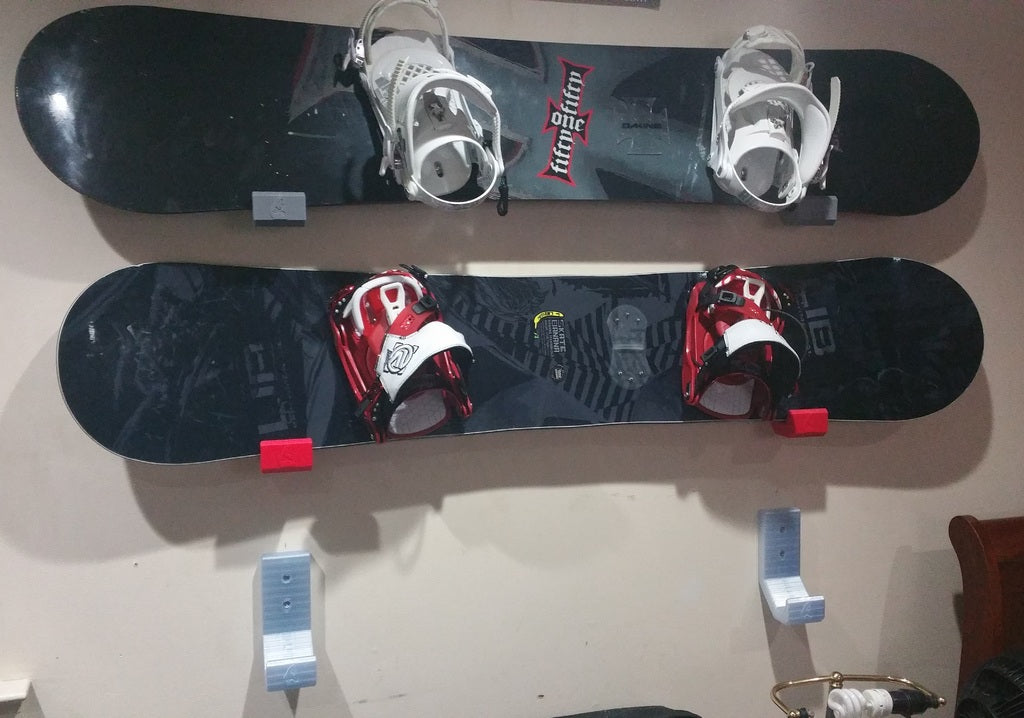 Vægbeslag til snowboard