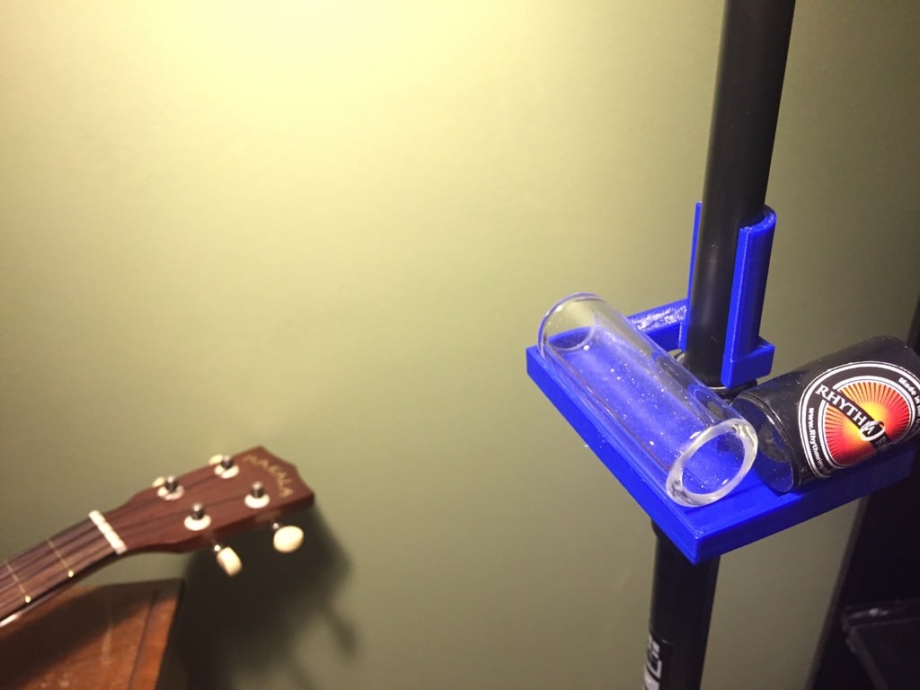 Mic Stand Pick/Accessory Holder til Dobro, Banjo, Guitar og Mikrofon