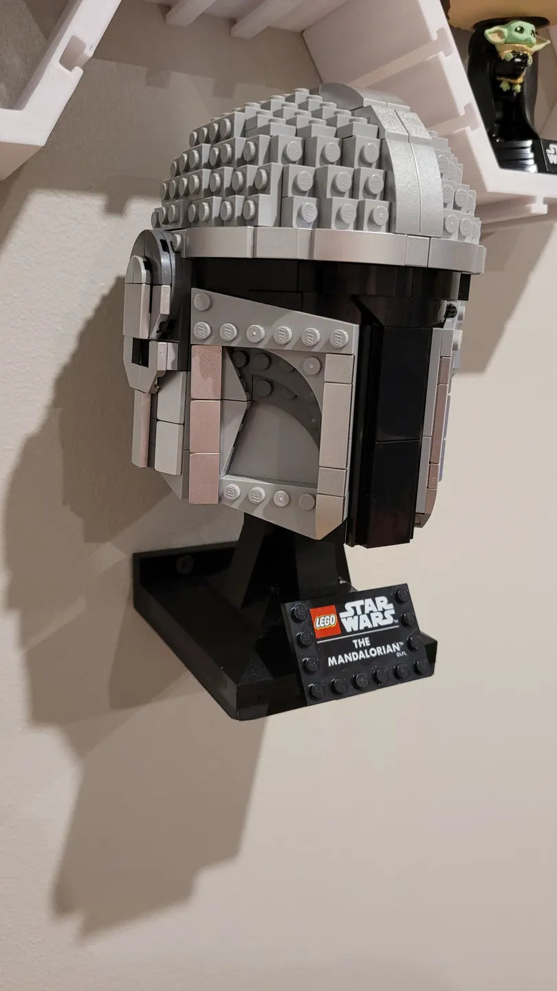 Lego Mandalorian hjelm vægbeslag
